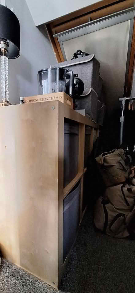 Photo of free Tan Ikea Kallax bookcase 2x4 (Lion Gate TW9) #1