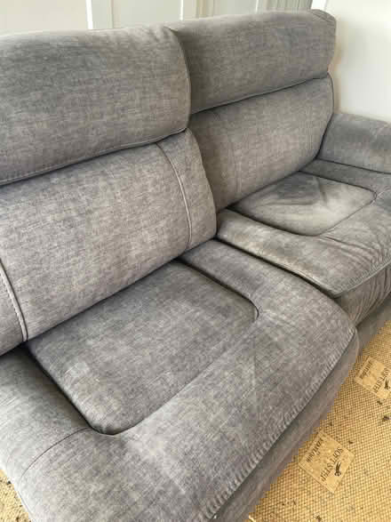 Photo of free Grey fabric sofa (Newton Mearns G77) #2