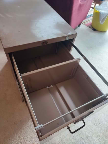 Photo of free Two-drawer filing cabinet (Bricknells Meadow OX28) #2