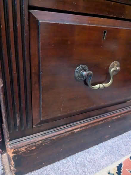Photo of free Twin pedestal mahogany partner desk (Harrow Green E11) #2