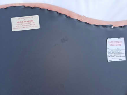 Photo of free Pink velvet/velour bedhead with wooden legs (Broadwater Down TN2) #2