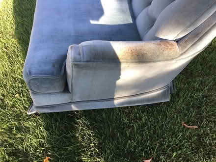 Photo of free Velvet swivel rocker chair (Teaneck) #3
