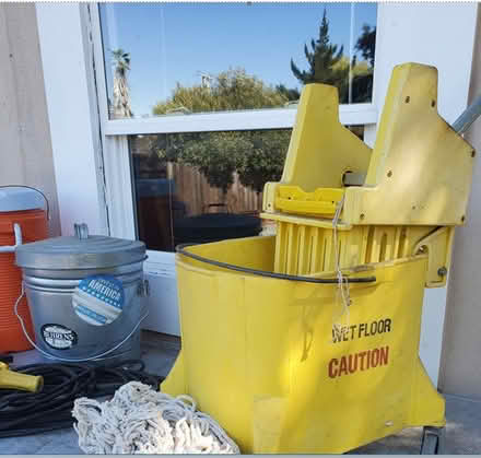 Photo of free Mop bucket with mop ringer (Walnut creek) #1
