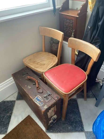 Photo of free 2 chairs and antique suitcase (Oldfield Park, Bath BA2) #1