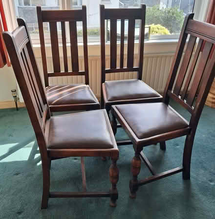 Photo of free Mahogany dining chairs (Penzance TR18) #1