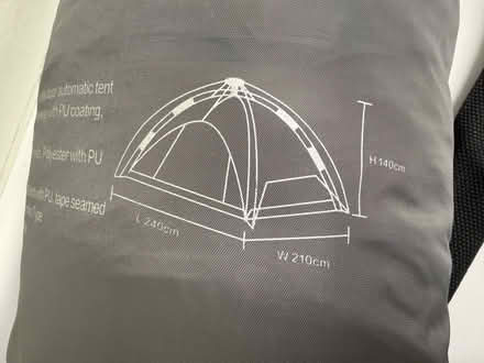 Photo of free Folding camping tent & carrying bag (1075 Valencia Avenue) #2