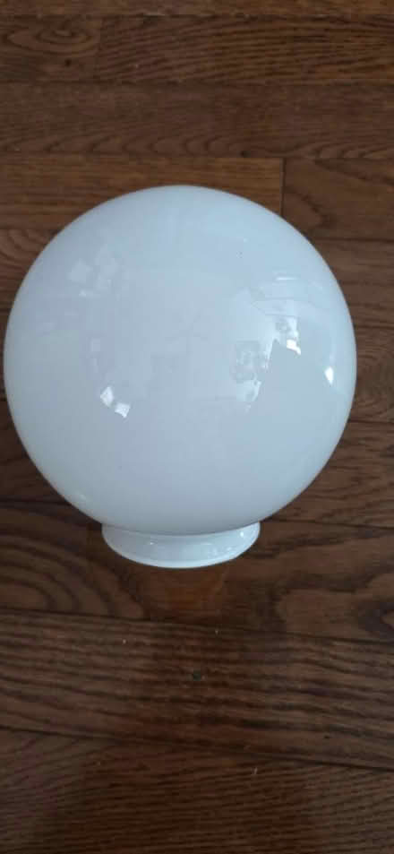 Photo of free White glass shade (Streamwood) #1