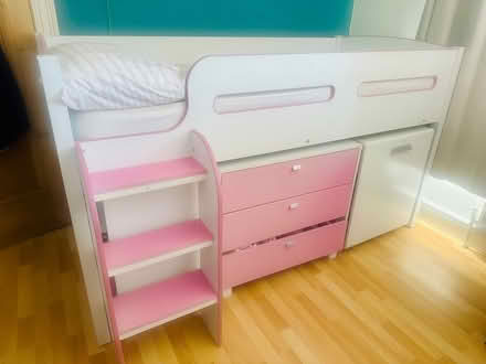 Photo of free Pink/white mid cabin girls bed (Montenotte Cork) #2