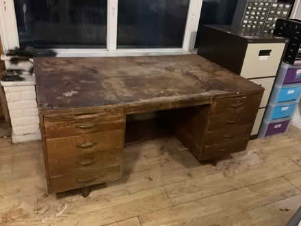Photo of free Wooden desk (Sholden CT14) #1