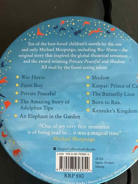 Photo of free Michael Morpugo CD Stories (New Haw, KT15) #2