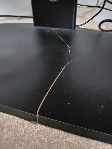 Photo of free Glass TV stand (Peter Tavy) #2