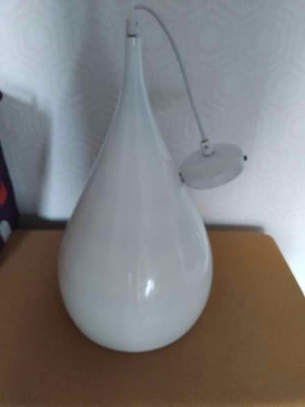 Photo of free White metal light fitting (Marton Bank FY4) #1
