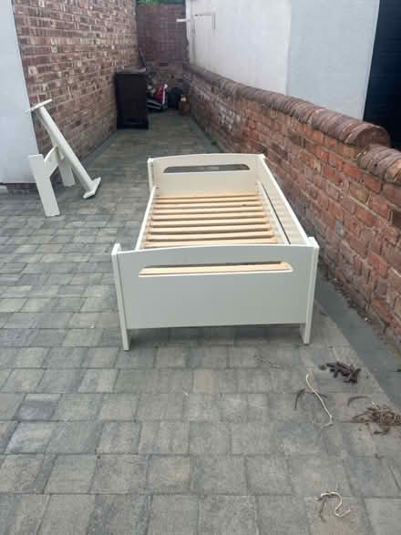 Photo of free Single bed frame (cream) (Formby (west) L37) #1