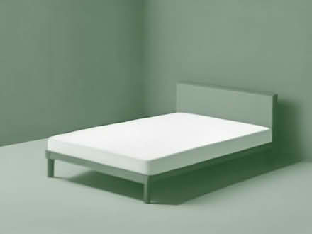 Photo of free Queen size grey divan bed base with headboard and mattress (Loughton IG10) #1