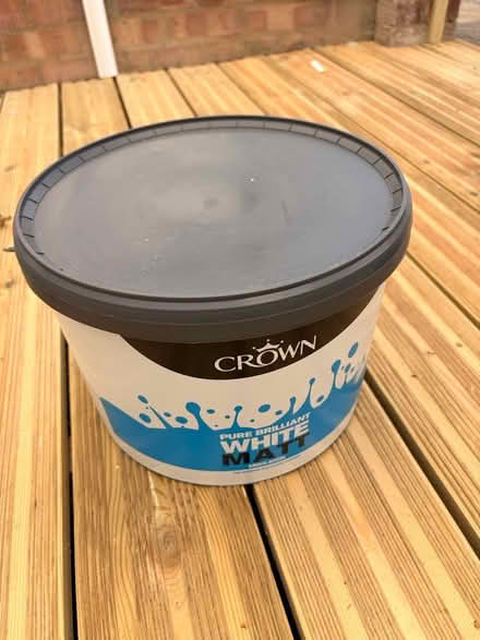 Photo of free 10 ltr white paint unopened (HA3) #1