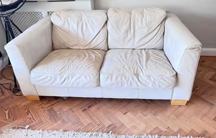Photo of free 2 x real leather sofas (Carshalton Beeches SM2) #1