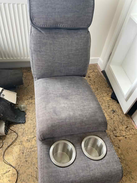 Photo of free Grey fabric sofa (Newton Mearns G77) #3