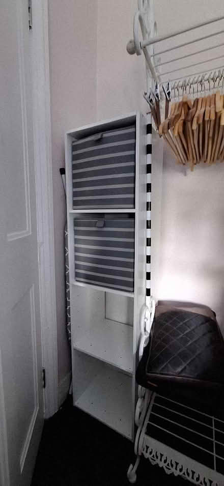 Photo of free White bookcase 1x4 (Lion Gate TW9) #1