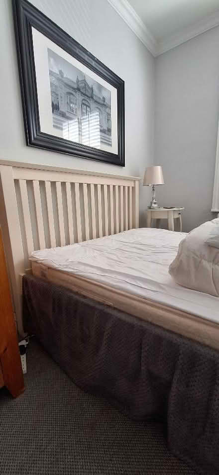 Photo of free White wooden double bed (Lion Gate TW9) #1