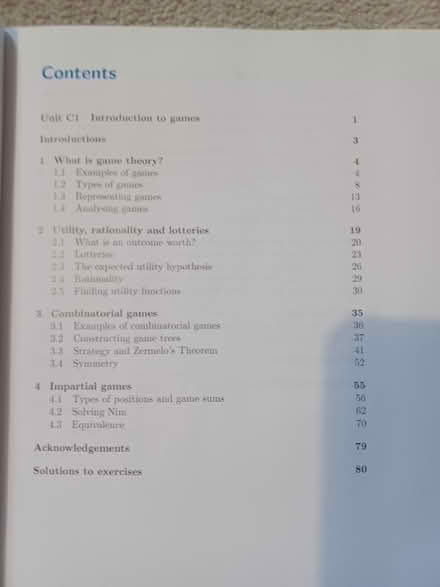 Photo of free Game theory textbook (Colchester CO4 6) #2