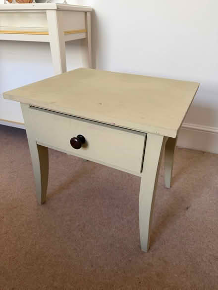 Photo of free Off-White Side Table (Trumpington Ward CB2) #1