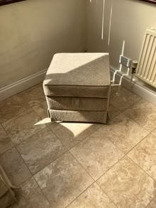 Photo of free Cte footstool with matching cushions - inside storage (Weston Park BA1) #1