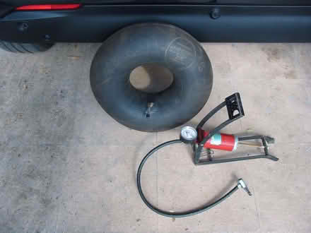 Photo of free Foot pump and small inner tube (Mount Pleasant GU9) #1