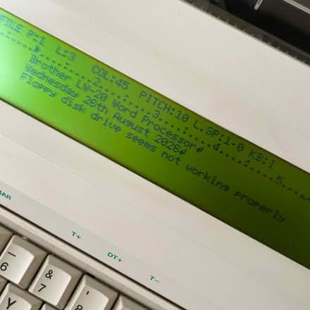 Photo of free Brother electronic Word Processor (Harlesden/Willesden Junc NW10) #1