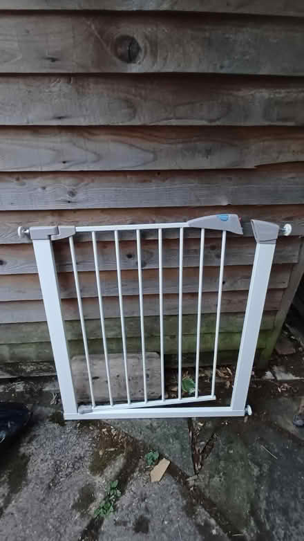 Photo of free White baby gate lindam (M19 1fq) #1