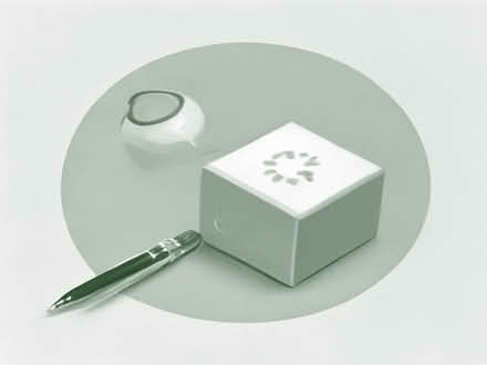 Photo of Old-fashioned pen, ink well, etc. (Ellesmere SY12) #1