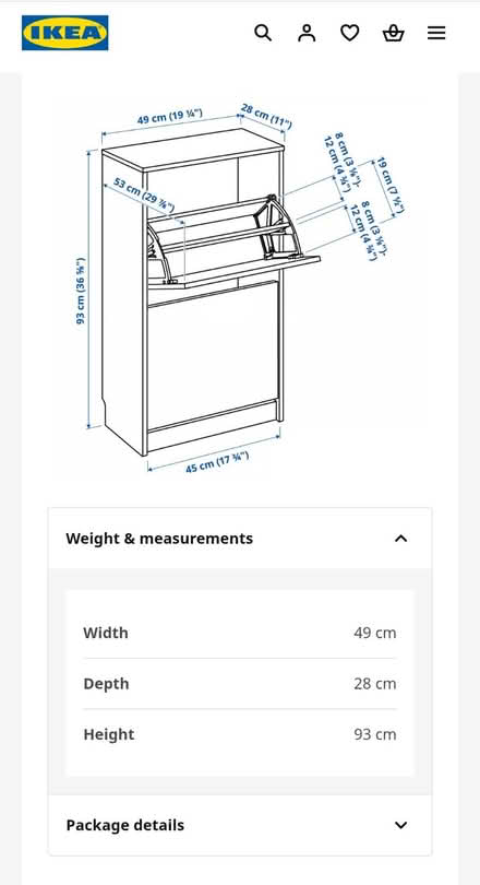 Photo of free IKEA Bissa shoe cabinet (Bransgore BH23) #2