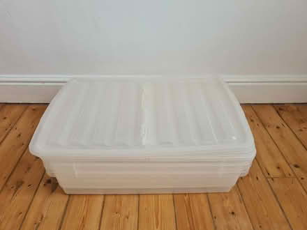 Photo of free 3 under-bed boxes with lids (Chorlton M21) #1