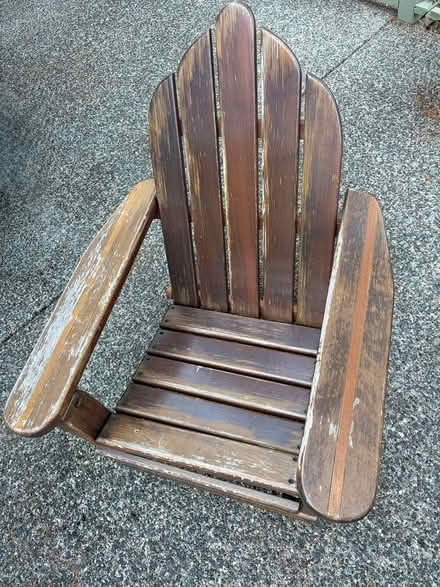 Photo of free Old adarondac wood chair (805 Seagirt Road) #1