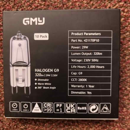 Photo of free G9 Halogen light bulbs (OX4 Rose Hill) #1