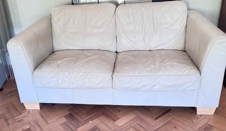 Photo of free 2 x real leather sofas (Carshalton Beeches SM2) #3