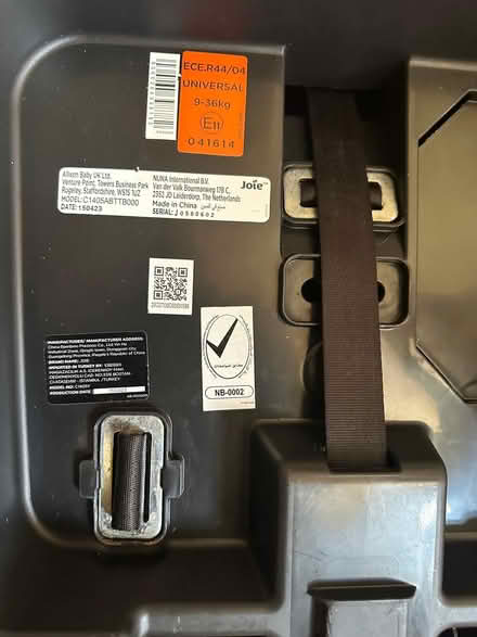 Photo of free Joie Car Seat (Stoke PL1) #2