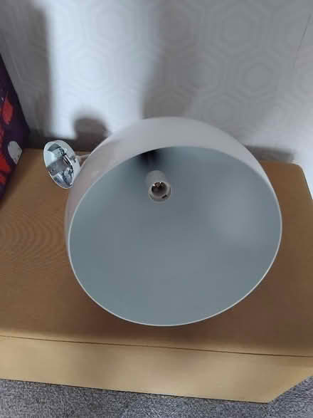 Photo of free White metal light fitting (Marton Bank FY4) #2