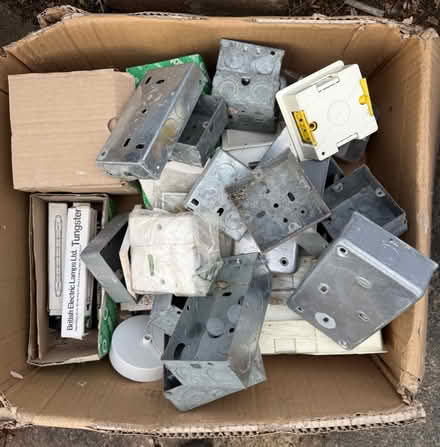Photo of free electrical odds - screws boxes etc (Croydon. CR2 9) #1