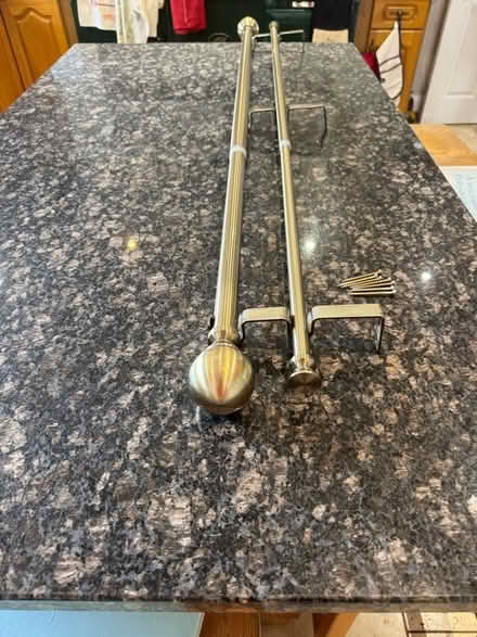 Photo of free Double curtain rods (Oxshott KT22) #1