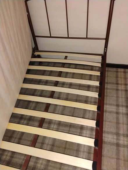 Photo of free Metal frame single bed & mattress (North Chingford E4) #2