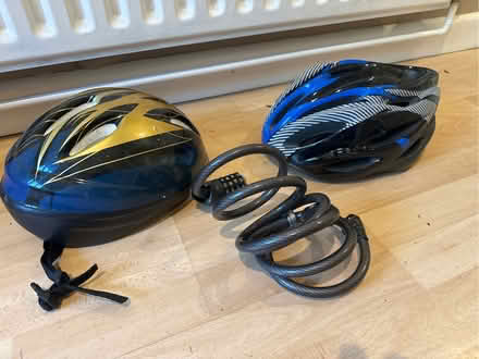 Photo of free Cycle helmets and combo lock (Cringleford NR4) #1