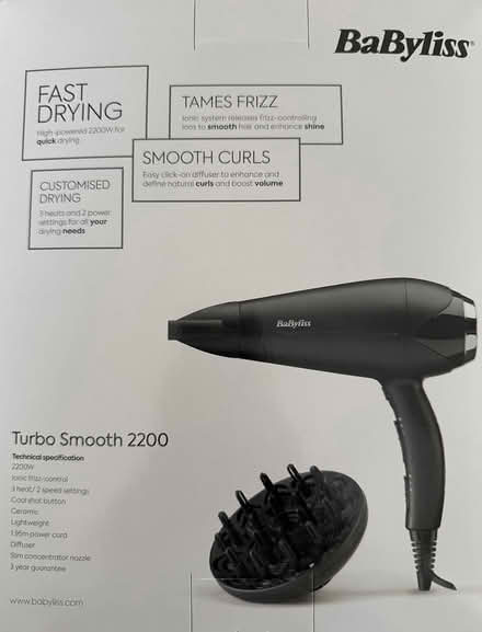 Photo of free Turbo Smooth 2200 hair dryer (London W9) #2