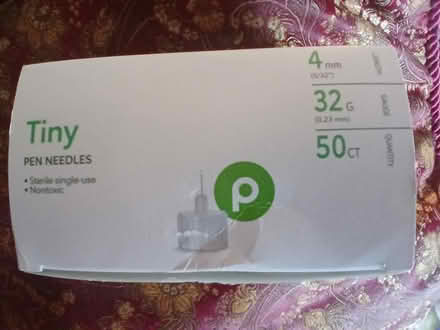 Photo of free 49 ct box Tiny pen needles, sealed (St Pete - Central Oak Park) #1