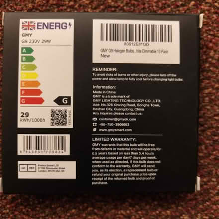 Photo of free G9 Halogen light bulbs (OX4 Rose Hill) #2