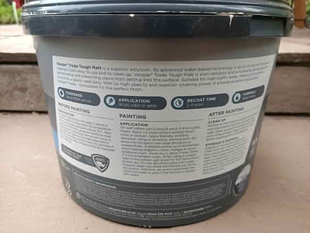 Photo of free 10 litre tub of emulsion paint (Rosemount AB25) #2