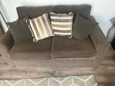 Photo of free 2 Seater settee (Yaxley) #1