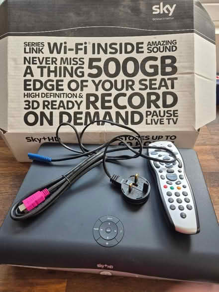 Photo of free Sky+ HD Box, including leads and remote control (Little Bloxwich WS3) #1