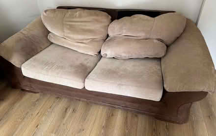 Photo of free Brown two-seater sofa (Sudbury UB6) #2