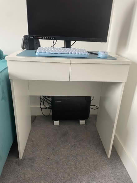 Photo of free White vanity/desk (Worcester WR4) #1