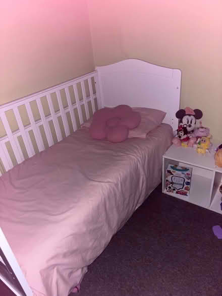 Photo of free White cot / toddler bed (South Liverpool L18) #1